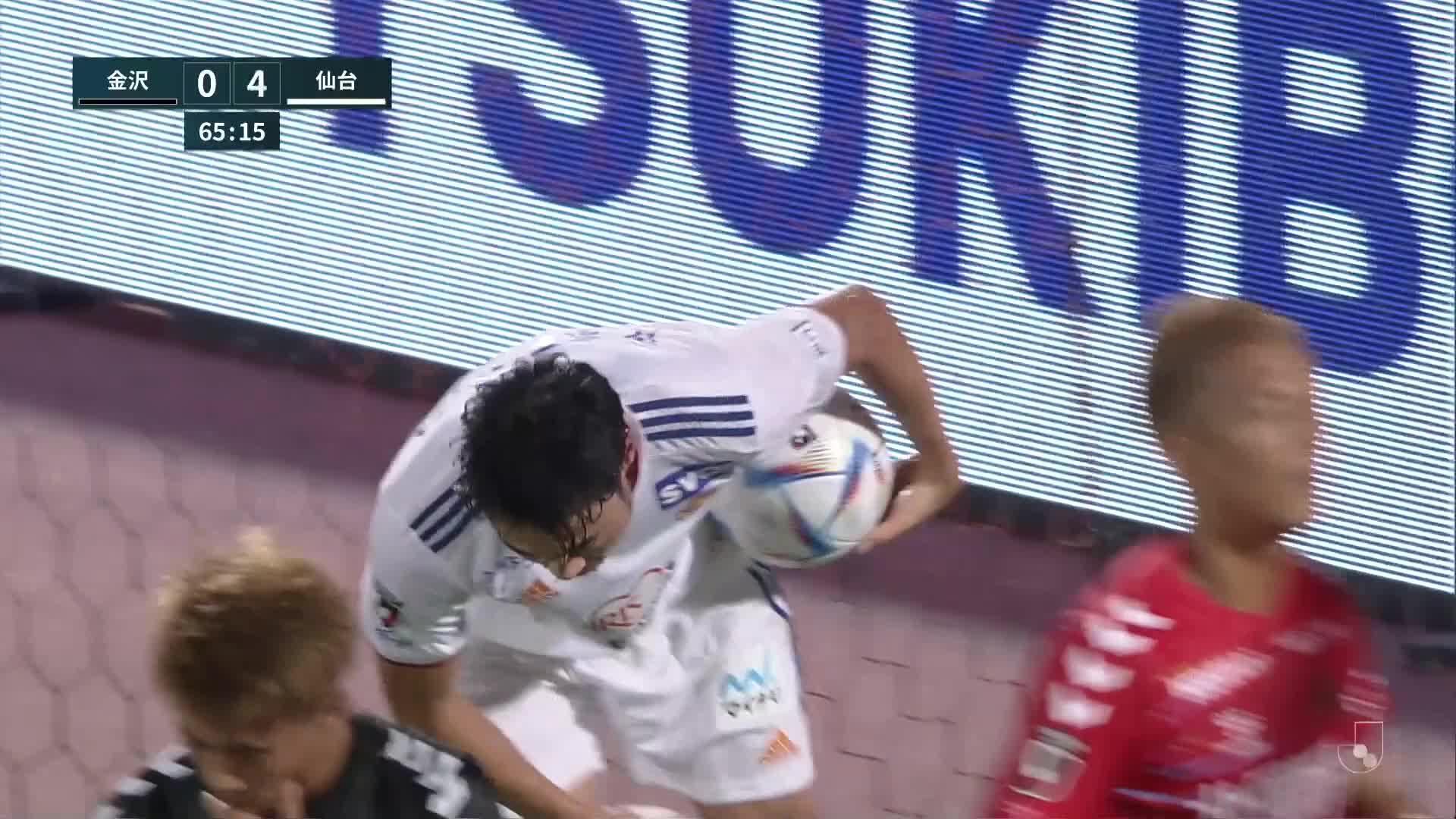 0 - 4 Goal by Masato NAKAYAMA | Zweigen Kanazawa VS Vegalta Sendai | 2022 MEIJI YASUDA J2 LEAGUE Matchweek 30