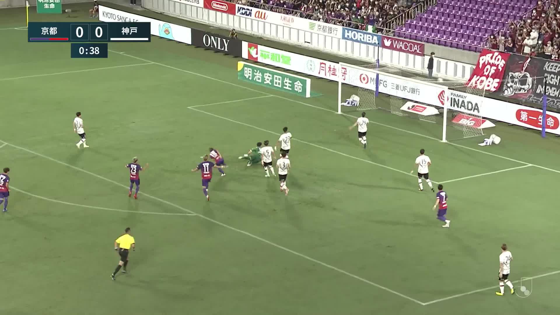 1 - 0 Goal by Temma MATSUDA | Kyoto Sanga F.C. VS Vissel Kobe | 2022 MEIJI YASUDA J1 LEAGUE Matchweek 28