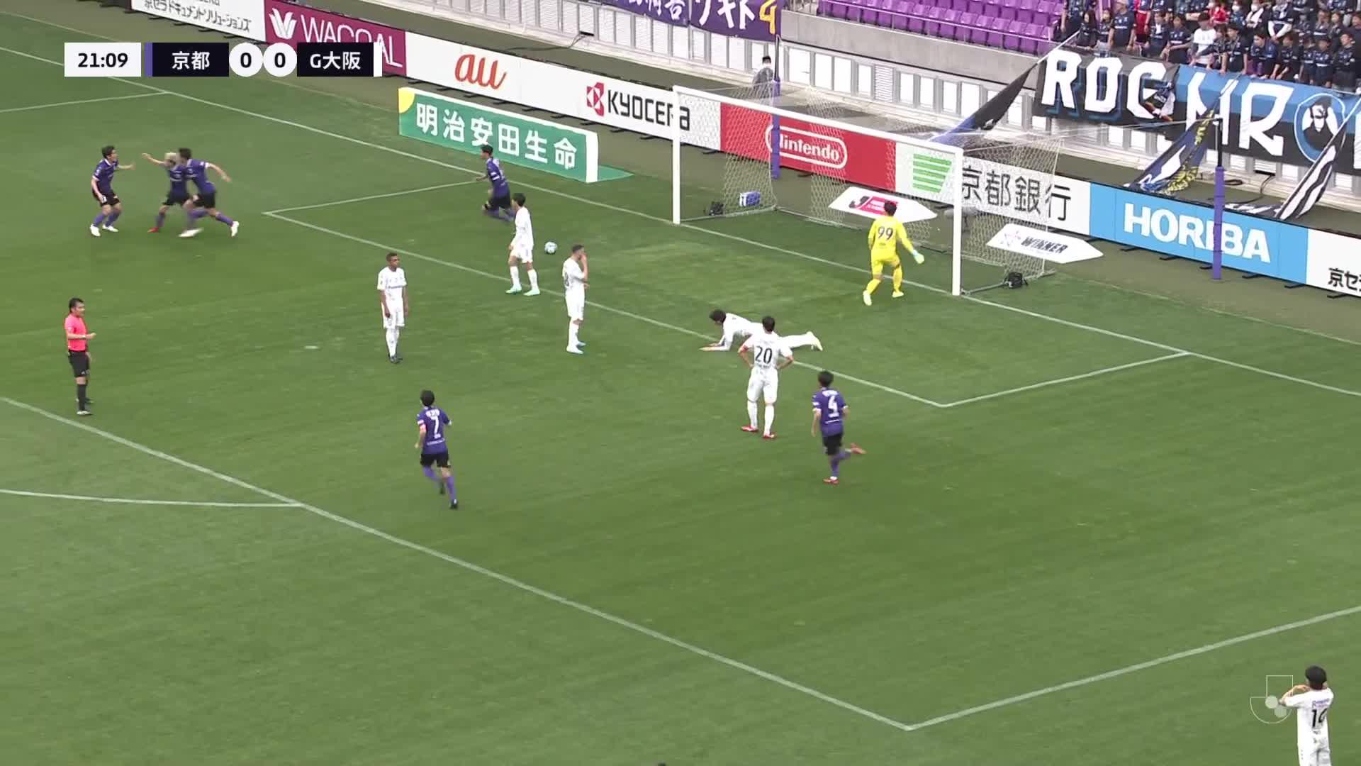 1 - 0 Goal by Yuta TOYOKAWA | Kyoto Sanga F.C. VS Gamba Osaka | 2023 MEIJI YASUDA J1 LEAGUE Matchweek 8