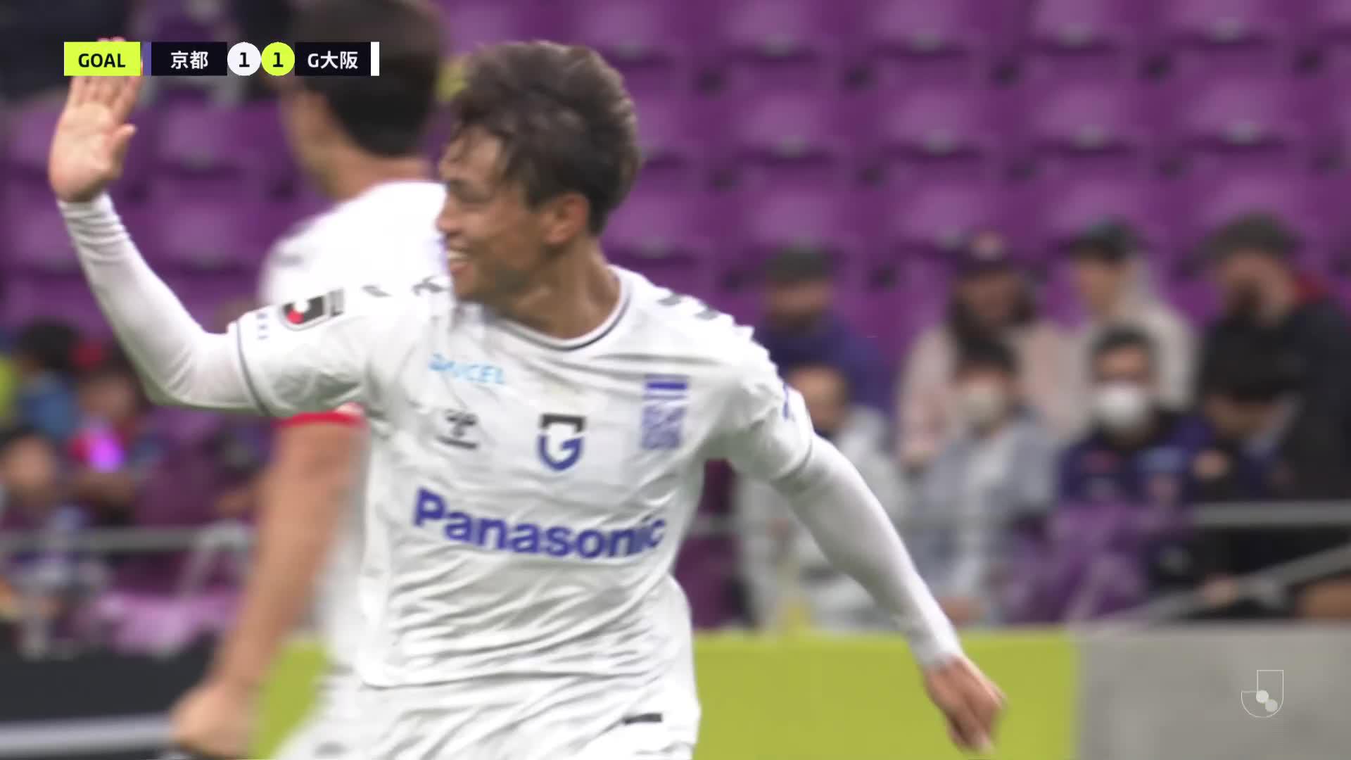 1 - 1 Goal by Hideki ISHIGE | Kyoto Sanga F.C. VS Gamba Osaka | 2023 MEIJI YASUDA J1 LEAGUE Matchweek 8