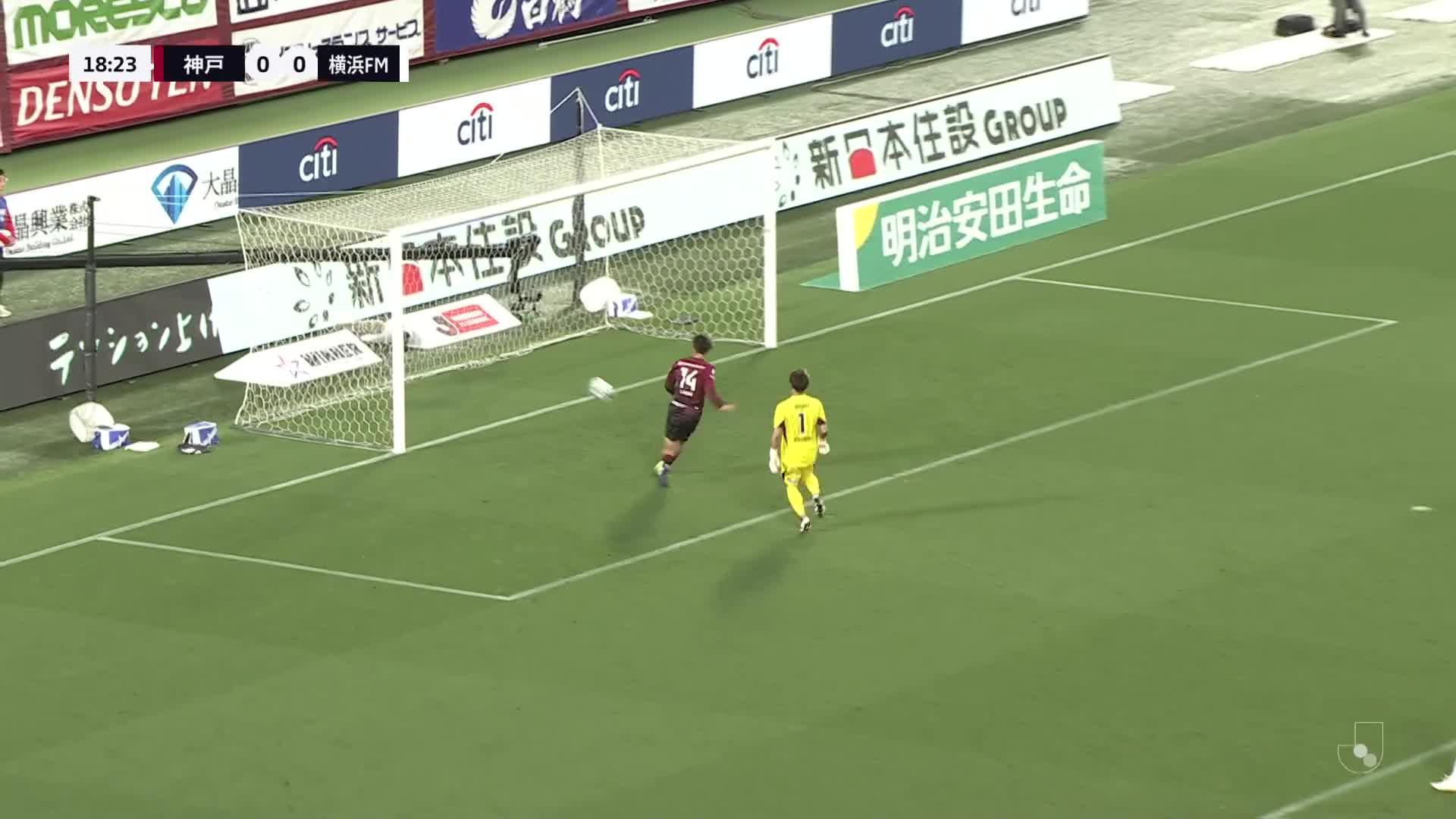 1 - 0 Goal by Koya YURUKI | Vissel Kobe VS Yokohama F･Marinos | 2023 MEIJI YASUDA J1 LEAGUE Matchweek 9