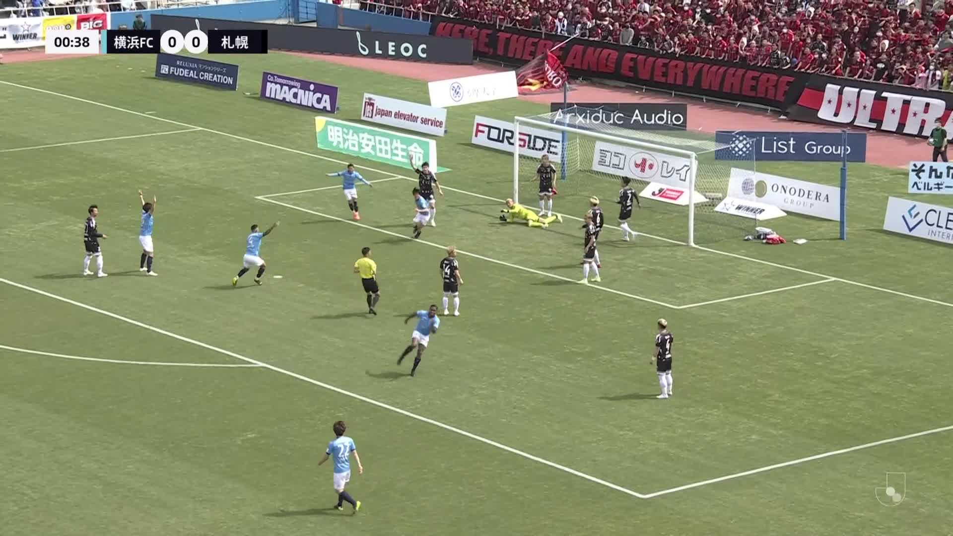 1 - 0 Goal by Tomoki KONDO | Yokohama FC VS Hokkaido Consadole Sapporo | 2023 MEIJI YASUDA J1 LEAGUE Matchweek 10