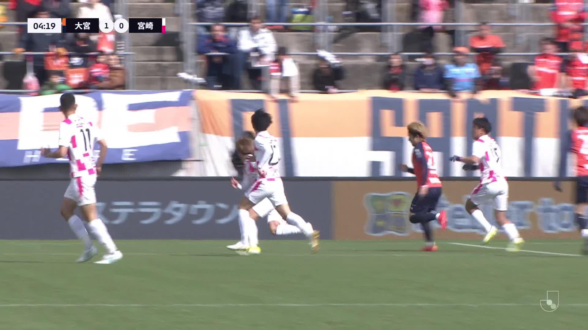 1 - 0 Goal by Rikiya MOTEGI | Omiya Ardija VS Tegevajaro Miyazaki | 2024 MEIJI YASUDA J3 LEAGUE Matchweek 6