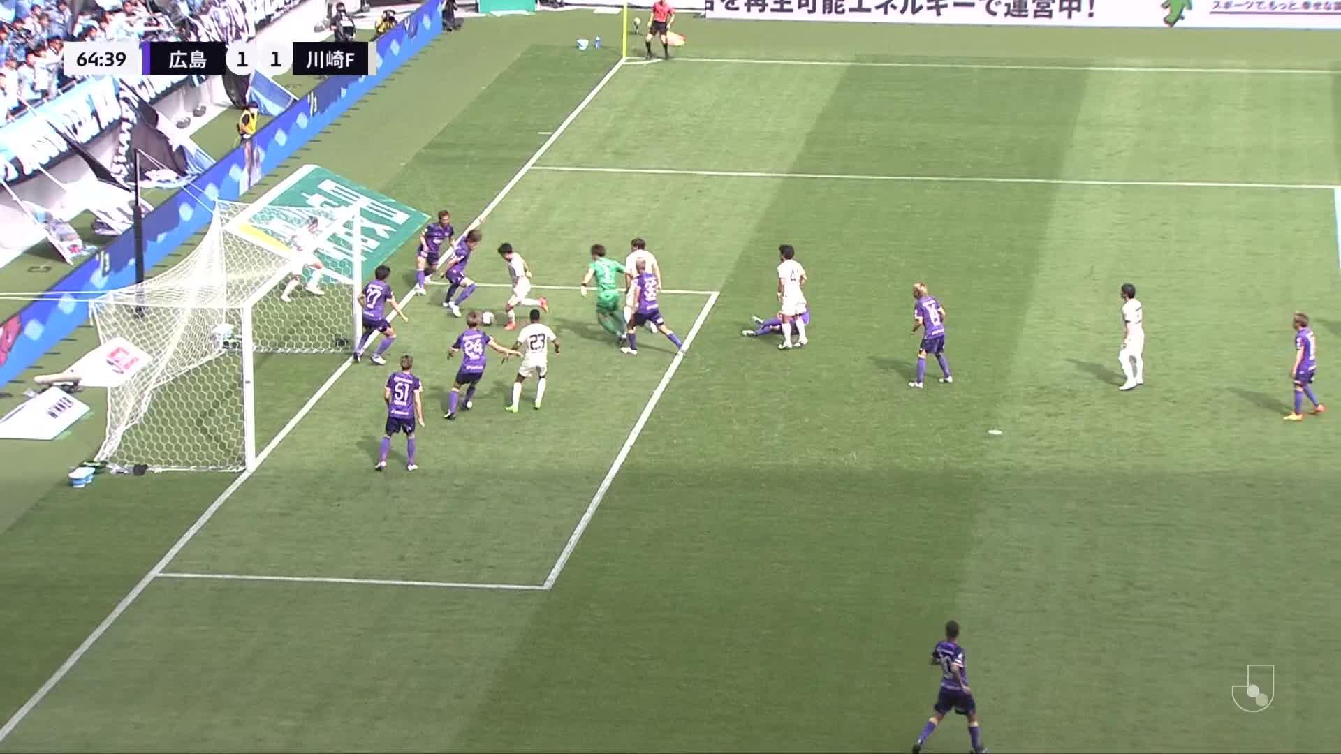 1 - 1 Goal by Yu KOBAYASHI | Sanfrecce Hiroshima VS Kawasaki Frontale | 2024 MEIJI YASUDA J1 LEAGUE Matchweek 10