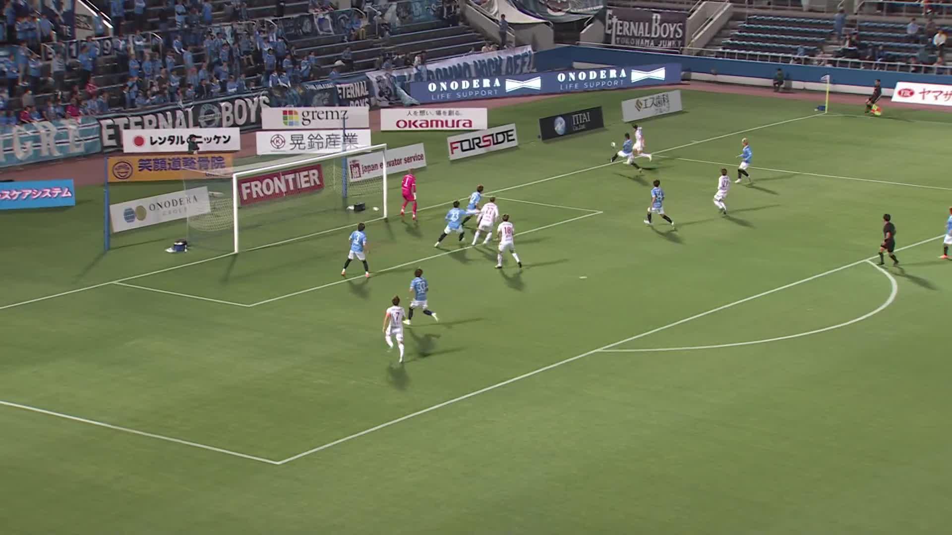 0 - 1 Goal by Kensuke NAGAI | Yokohama FC VS Nagoya Grampus | 2024 J.LEAGUE YBC Levain CUP 3rd Round