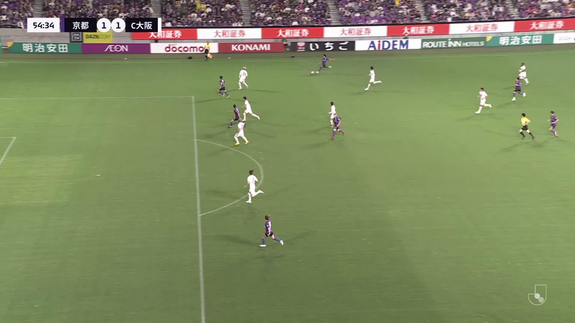 1 - 1 Goal by Temma MATSUDA | Kyoto Sanga F.C. VS Cerezo Osaka | 2024 MEIJI YASUDA J1 LEAGUE Matchweek 17