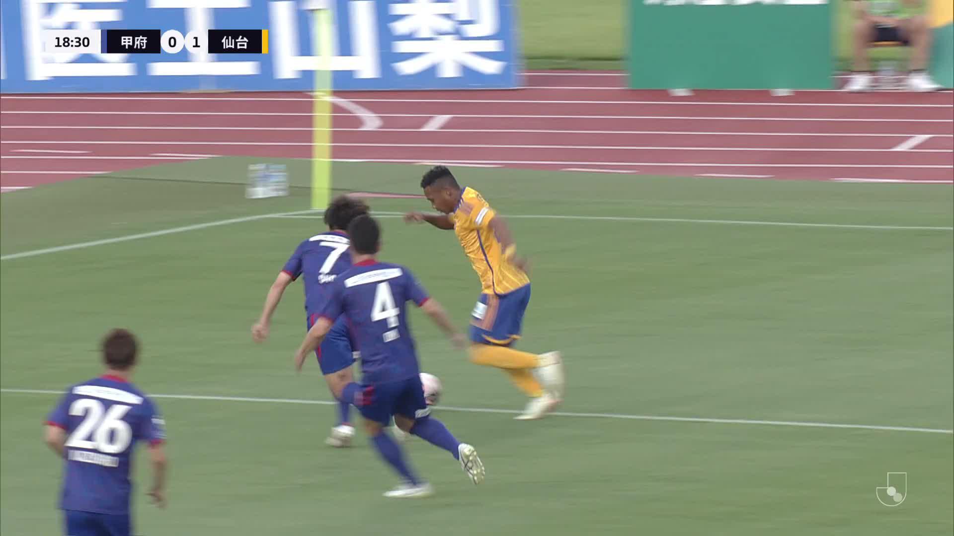 0 - 1 Goal by Yuta GOKE | Ventforet Kofu VS Vegalta Sendai | 2024 MEIJI YASUDA J2 LEAGUE Matchweek 19