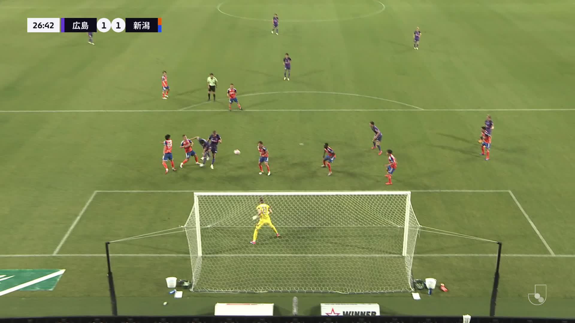 1 - 1 Goal by Yuki OHASHI | Sanfrecce Hiroshima VS Albirex Niigata | 2024 MEIJI YASUDA J1 LEAGUE Matchweek 20