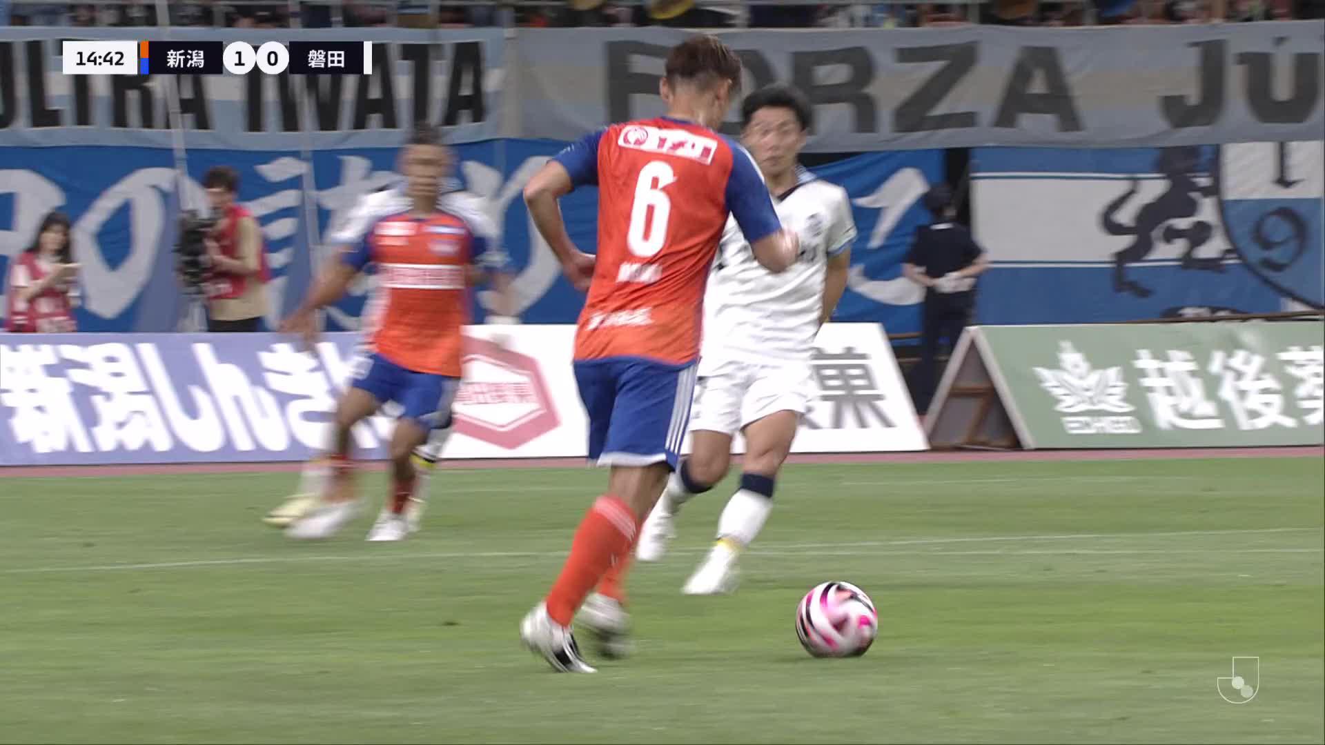 1 - 0 Goal by Eiji MIYAMOTO | Albirex Niigata VS Jubilo Iwata | 2024 MEIJI YASUDA J1 LEAGUE Matchweek 25