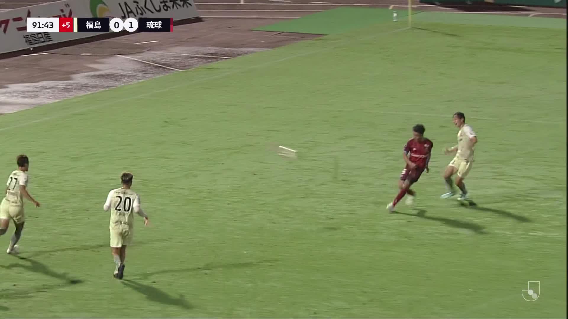 0 - 1 Goal by Kazuto TAKEZAWA | Fukushima United FC VS FC RYUKYU | 2024 MEIJI YASUDA J3 LEAGUE Matchweek 24