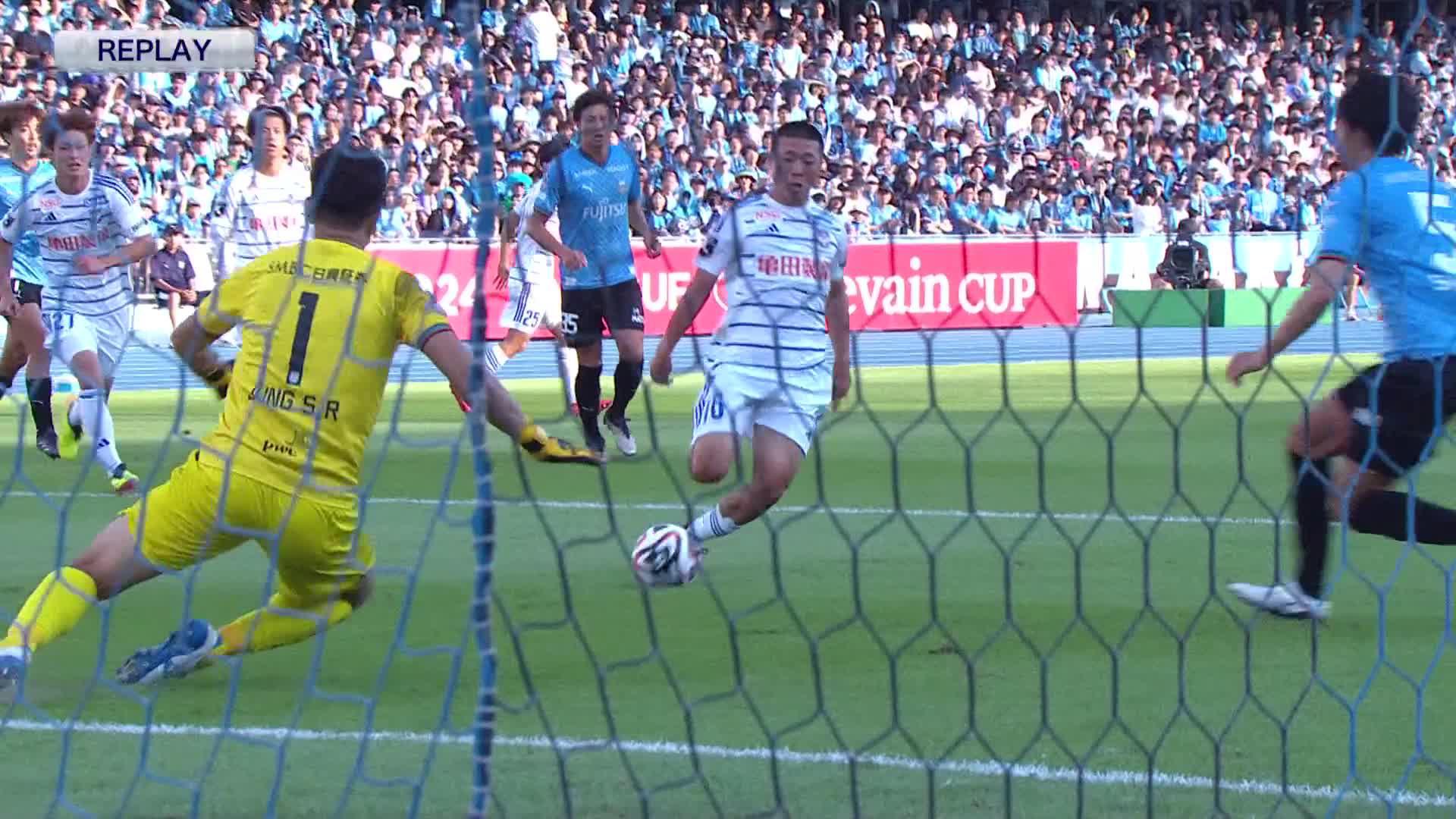 0 - 1 Goal by Yota KOMI | Kawasaki Frontale VS Albirex Niigata | 2024 J.LEAGUE YBC Levain CUP MW 2