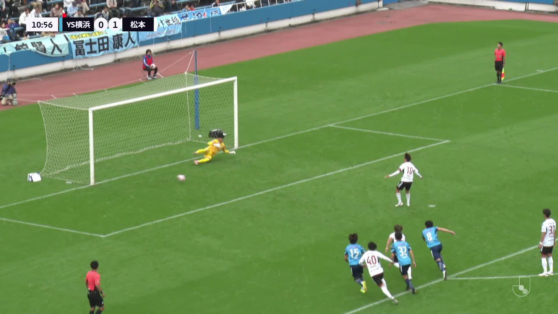 0 - 1 Goal by Yusuke KIKUI | Y.S.C.C. Yokohama VS Matsumoto Yamaga F.C. | 2024 MEIJI YASUDA J3 LEAGUE Matchweek 34