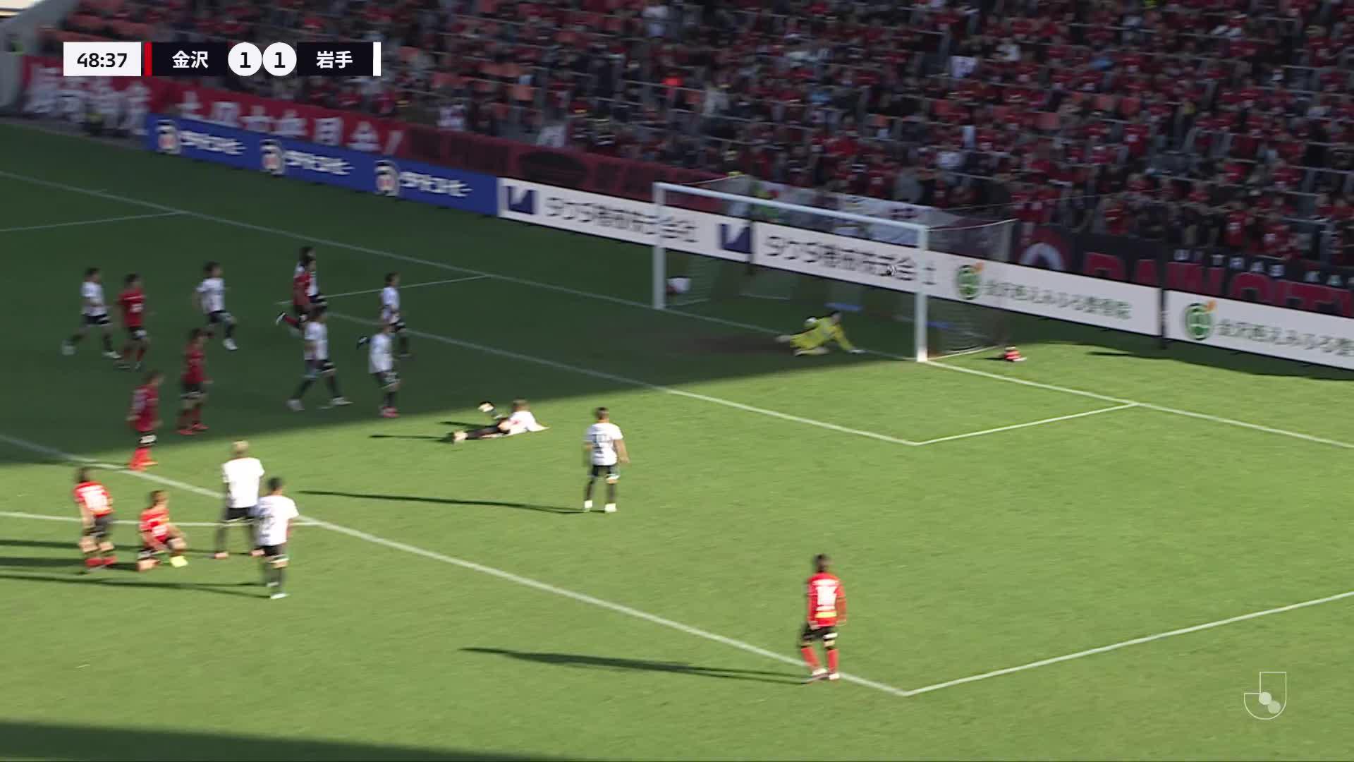 1 - 1 Goal by Yuto NAGAMINE | Zweigen Kanazawa VS Iwate Grulla Morioka | 2024 MEIJI YASUDA J3 LEAGUE Matchweek 35