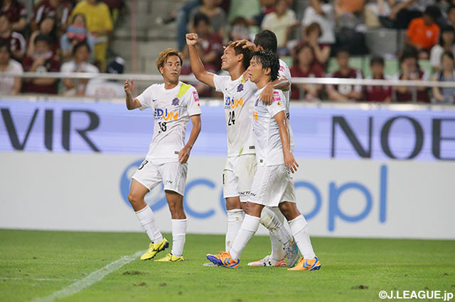 Douglas at the double as Sanfrecce make it five