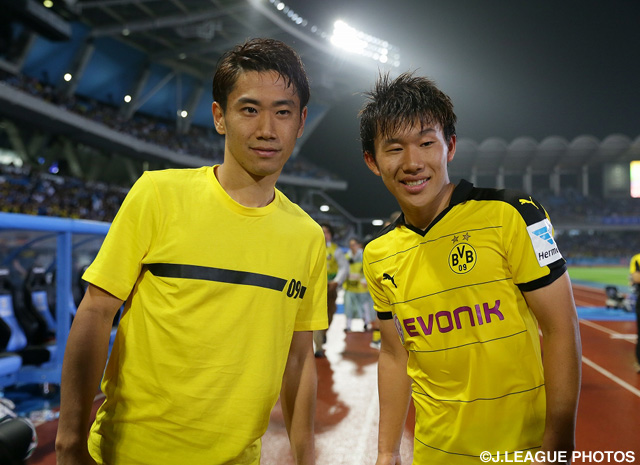 Maruoka and Kagawa delighted with personal progress