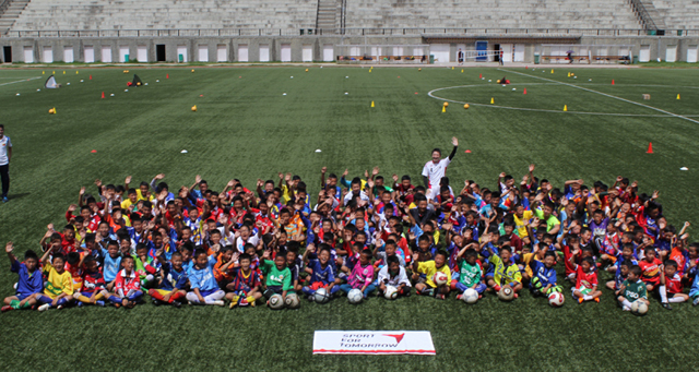 J.League donates kits to Bhutanese children
