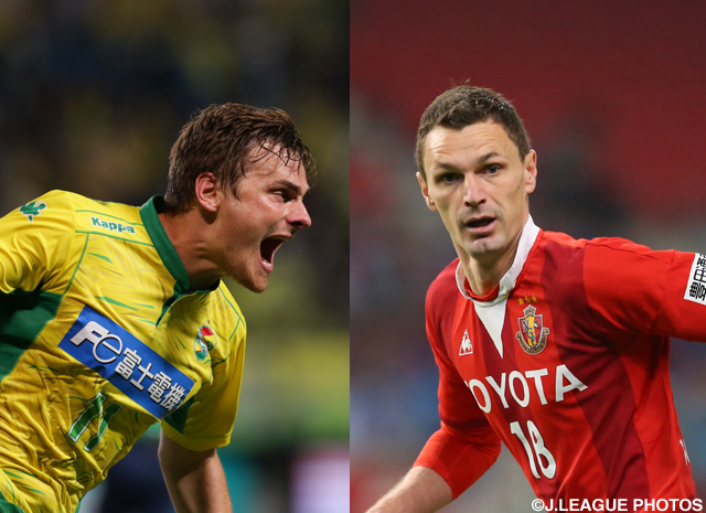 J.League players score against England