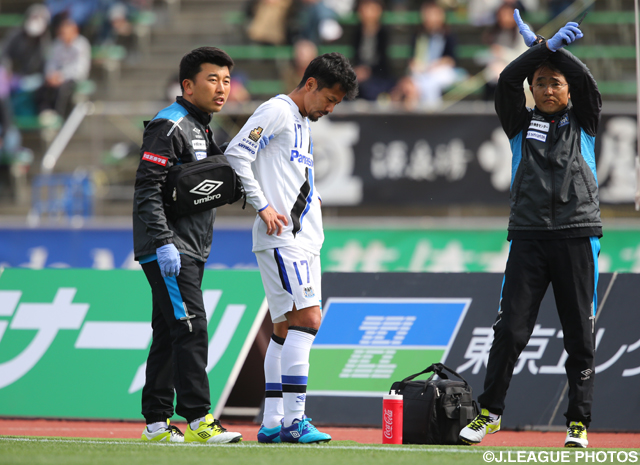 Gamba’s Myojin suffers hamstring injury