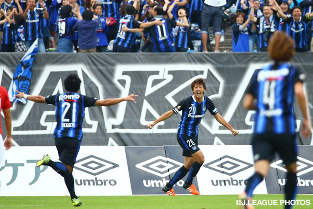 Nagasawa fires Gamba to 2-1 victory over Reds