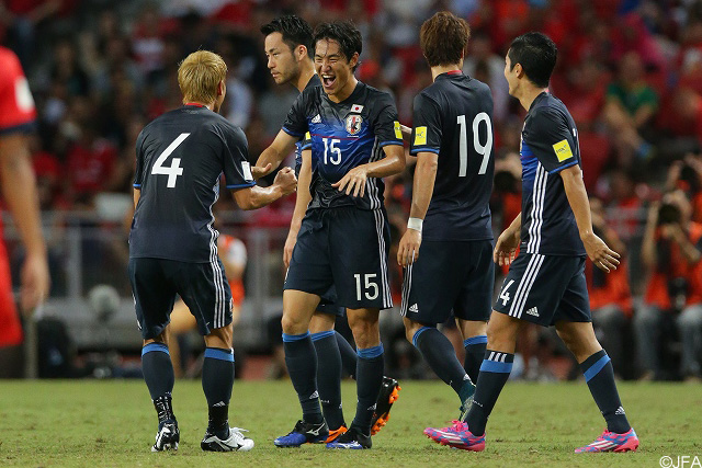 Kanazaki nets first Japan goal in commanding win