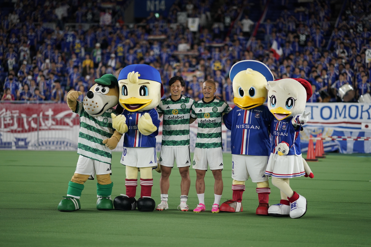 Marinos defeat Celtic in Yokohama, 6-4, as Maeda notches hat-trick on return